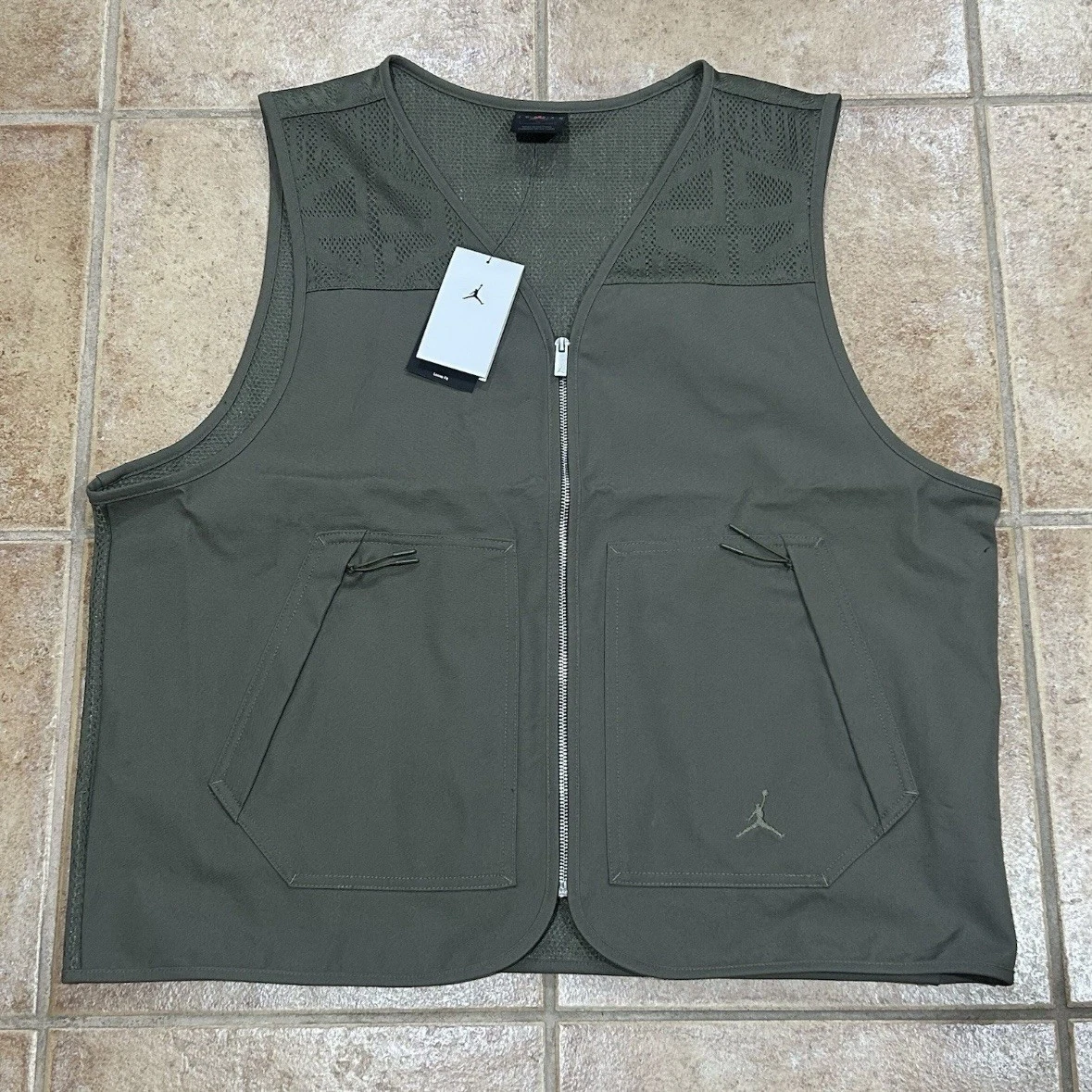 Nike Jordan Air Jumpman Essentials Vest Green HF9327-222 Men's Size Large New