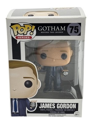 Funko Pop Heroes Gotham James Gordon #75 Vinyl Figure DC TV Show Blue Suit