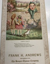 Humpty Dumpty Ink Blotter Kemper Thomas Advertising Cincinnati Ohio C 1940