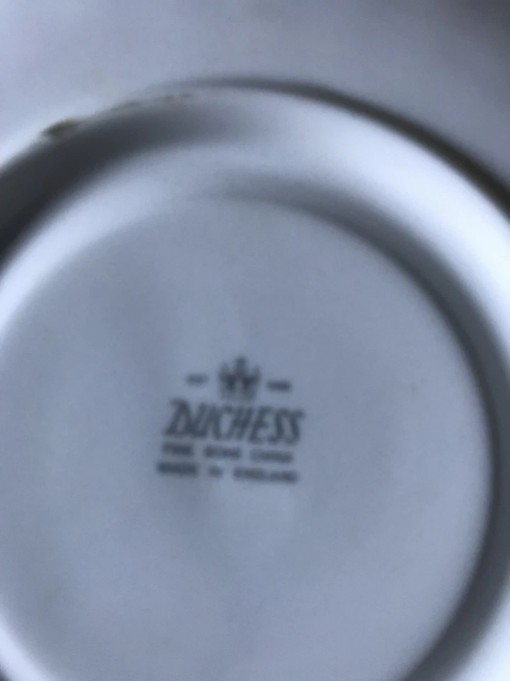 Dutchess Fine Bone China Roses Tea Cup and Dish Made In England Gold Trim - Image 3 of 4