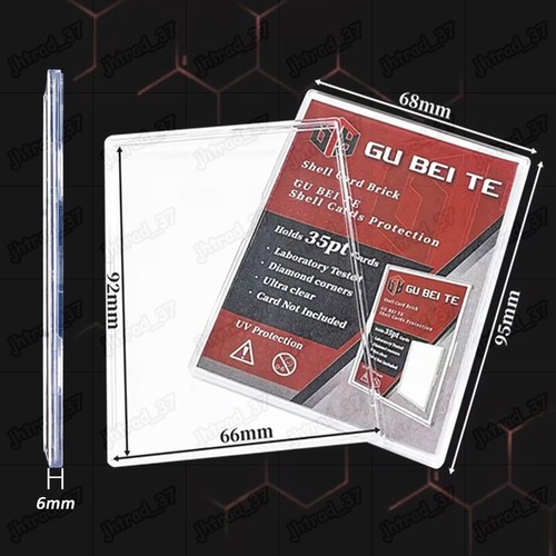 50X Trading Sports Card Holder 35pt Hard Plastic Protectors + 1 Card Stands Set - Picture 2 of 8
