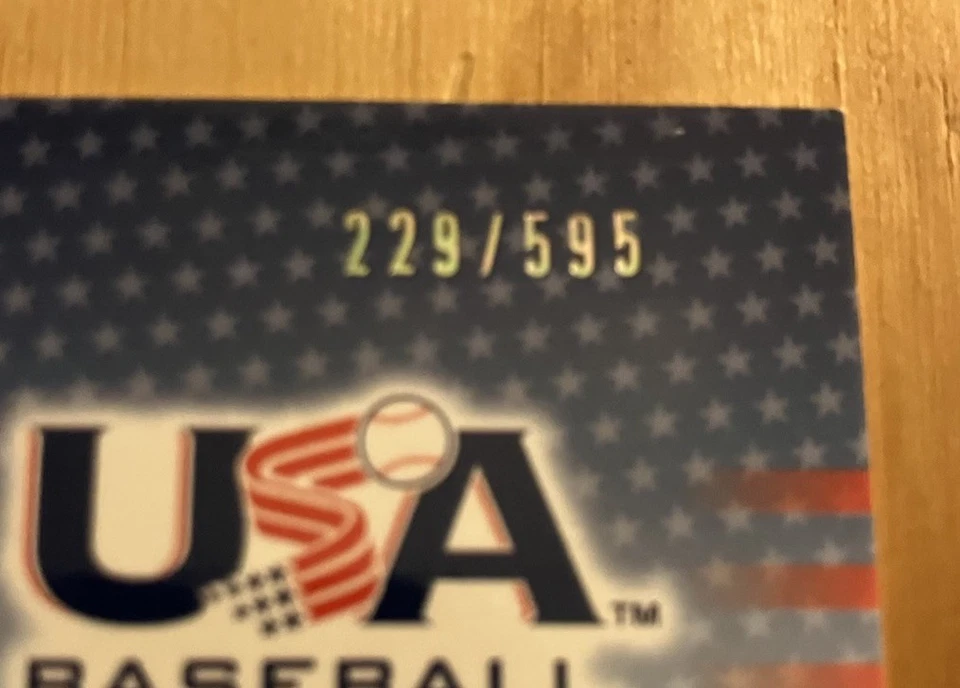 2005 Ryan Zimmerman Upper Deck #S-37 Team USA Signatures Nationals 🎁 Auto /595 - Image 3 of 4