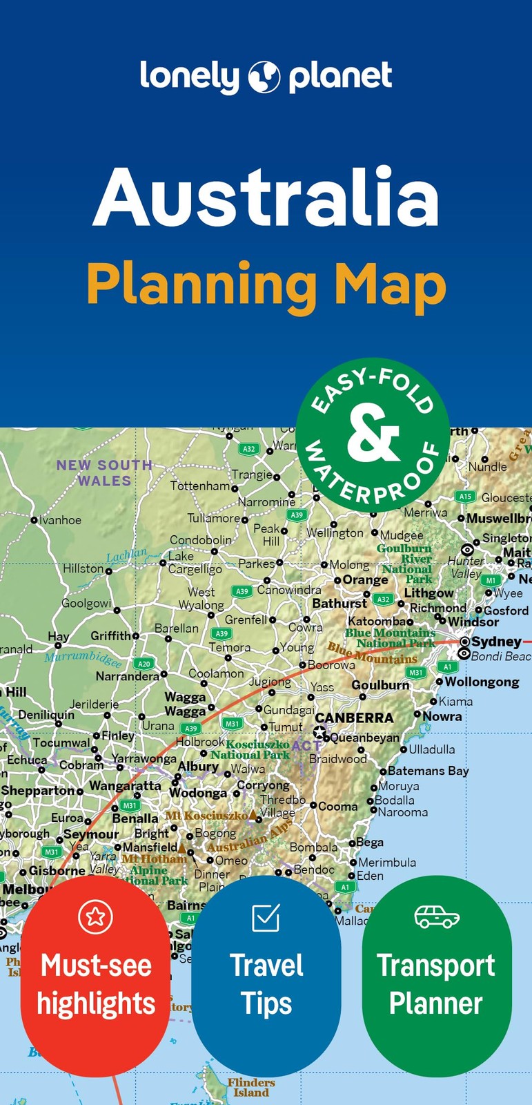 Lonely Planet Lonely Planet Australia Planning Map (Map) Map