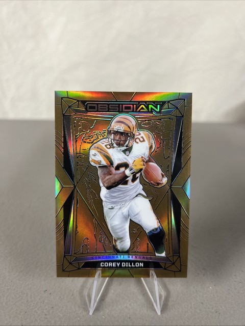 2024 Panini Obsidian - Corey Dillon #42 Gold /10 Bengals