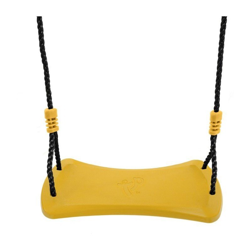 Balançoire TP TOYS plastique jaune moutarde assise suspendue pour portique 190 à 250 cm