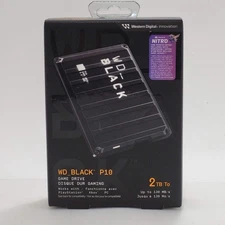 Western Digital WD P10 2TB External USB 3.2 Gen 1 Portable Hard Drive - Black