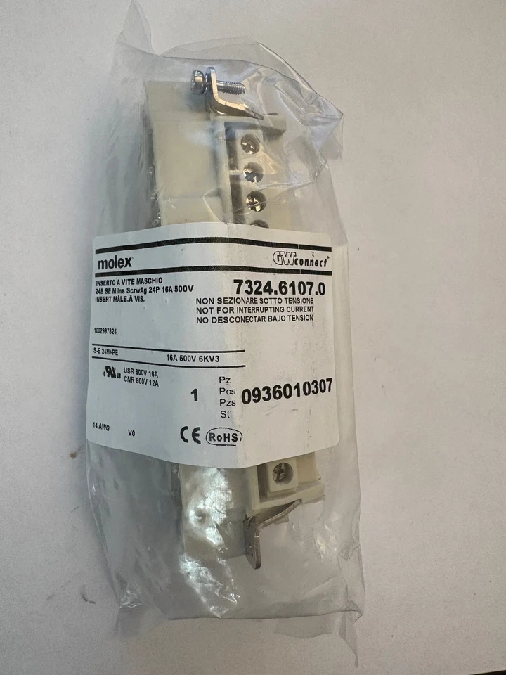 Molex 7324.6107.0 Terminal Block 24P 16A 500V GWconnect - Image 4 of 4