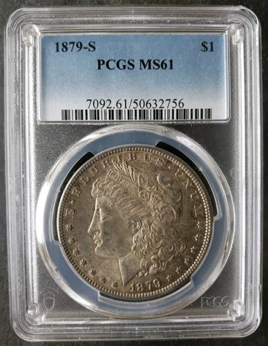 1879 S $1 Morgan Silver Dollar PCGS MS61