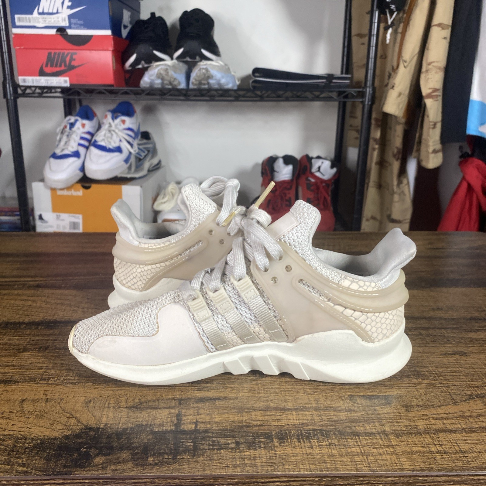 Adidas Originals EQT Support Off White Running Shoes Chalk White Size 6 image 7