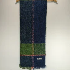 Pashmina Multicolor Scarf with Fringe 45% Lana 55% Viscosa Red Green Blue 