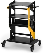 3 Level Garage Trolley Cart Tool Heavy Duty Workshop Wheel Cart Shelf US