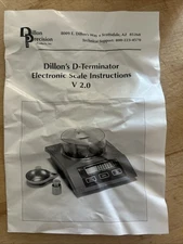 Dillon Precision D-Terminator Electronic Powder Scale - 10483