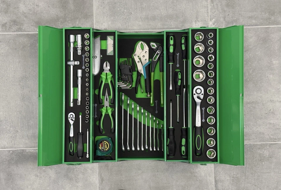 PRIMEUTENSILI Cassetta Attrezzi 85 Pezzi con SPUGNA INTERNA NON PLASTICA - Immagine 2 di 4