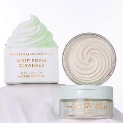 NATURE REPUBLIC Forest Garden Centella Whip Foam Cleanser 90ml Soothing Cleanser