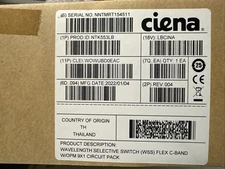 New! Ciena NTK553LB WAVELENGTH SELECTIVE SWITCH FLEX C-BAND W/OPM 9X1 CIRC PACK