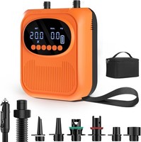 Mojimdo Elektrische SUP Pumpe 20 PSI Kabellos Mit 5 Modi Und Auto-Off, Orange