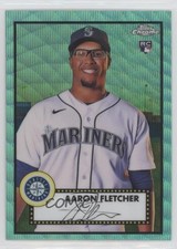 2021 Topps Chrome Platinum Anniversary Aqua Wave Refractor Aaron Fletcher 4pn