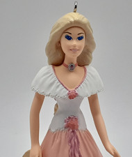 Hallmark 1997 Springtime Barbie 3 pink dress Keepsake Ornament QEO8642