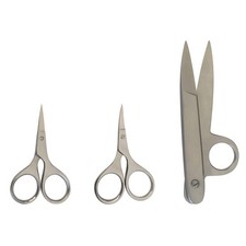 Sewing and Embroidery Scissors Set Straight Curved 4.5" Thread Nippers
