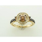 Le Vian 14K Yellow Gold Ring for Women 1.01 cts Chocolate Vanilla Diamond Size 7 — photo 1