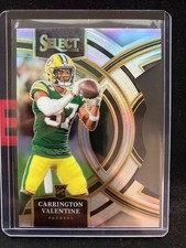 CARRINGTON VALENTINE 2023 Panini Select Silver Prizm Die Cut  PACKERS RC #118