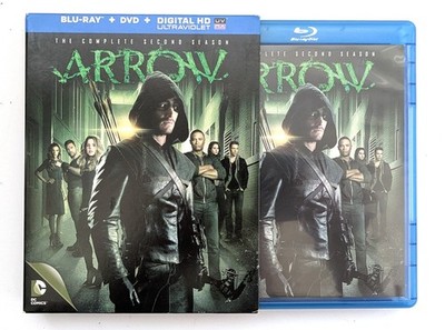 Arrow Season 2 Blu-Ray & DVD Combo Pack w Slipcover (2014, 9-Discs)