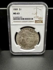 1889 Morgan Silver Dollar NGC MS63