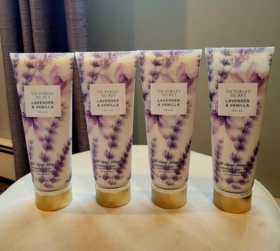 6 Victoria's Secret Lavender & Vanilla RELAX Natural Beauty Lotion -Discontinued