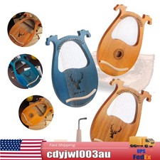 16 String Lyre Harp Mahogany Body With Tuning Key String Cartridge 