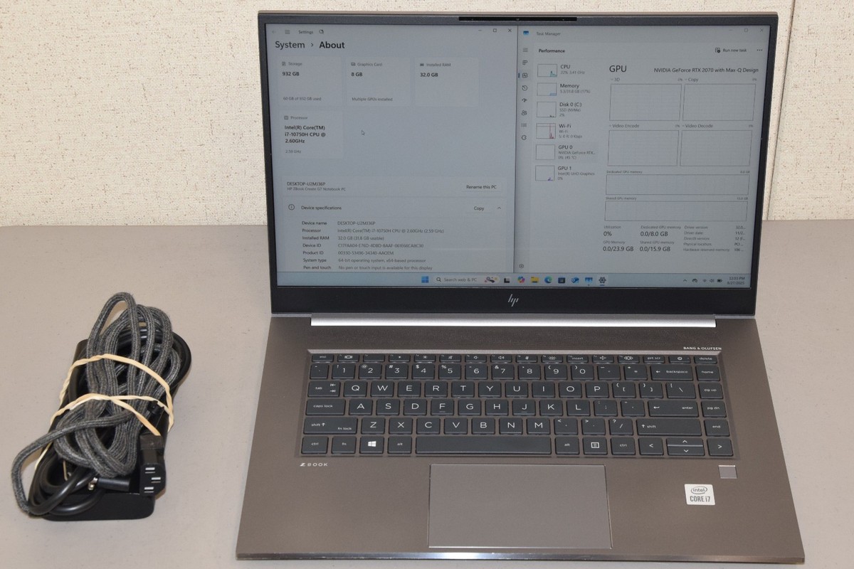 Windowsノート本体 HP ZBook Create G7 4kOLED 32GB RTX2070 HP ZBook Create G7 15.6