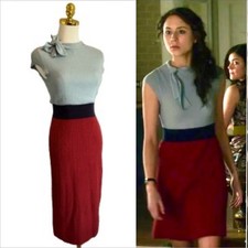 Vestido suéter Anthro CHARLIE ROBIN bloques de colores ASO Pretty Little Liars Spencer XS