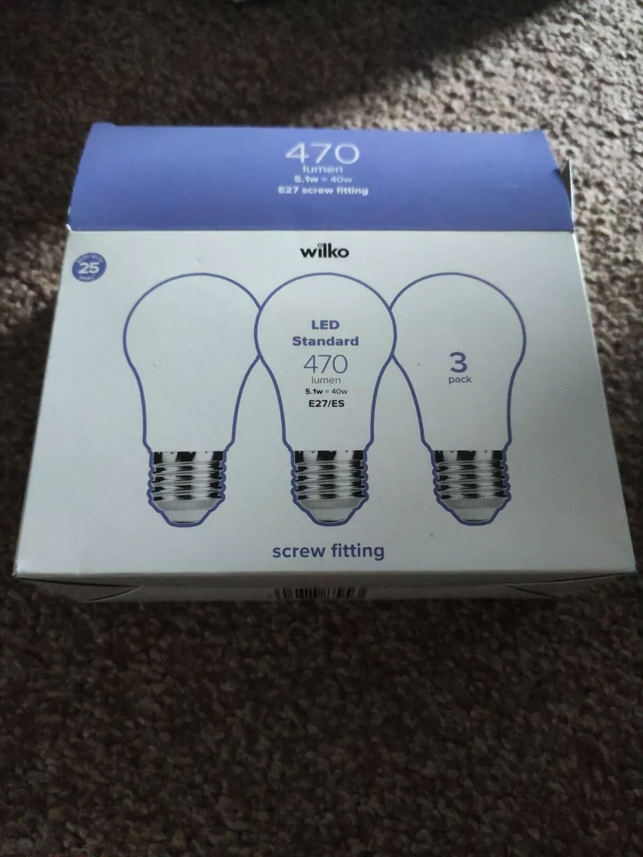 2 E27 Screwfix Bulbs 40w
