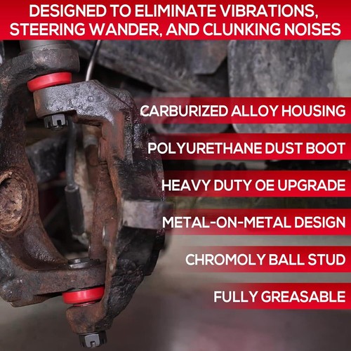 10626 Heavy Duty Ball Joints for Jeep Wrangler JK 2007-2018 Dana 30 & 44 Axles - Picture 5 of 10
