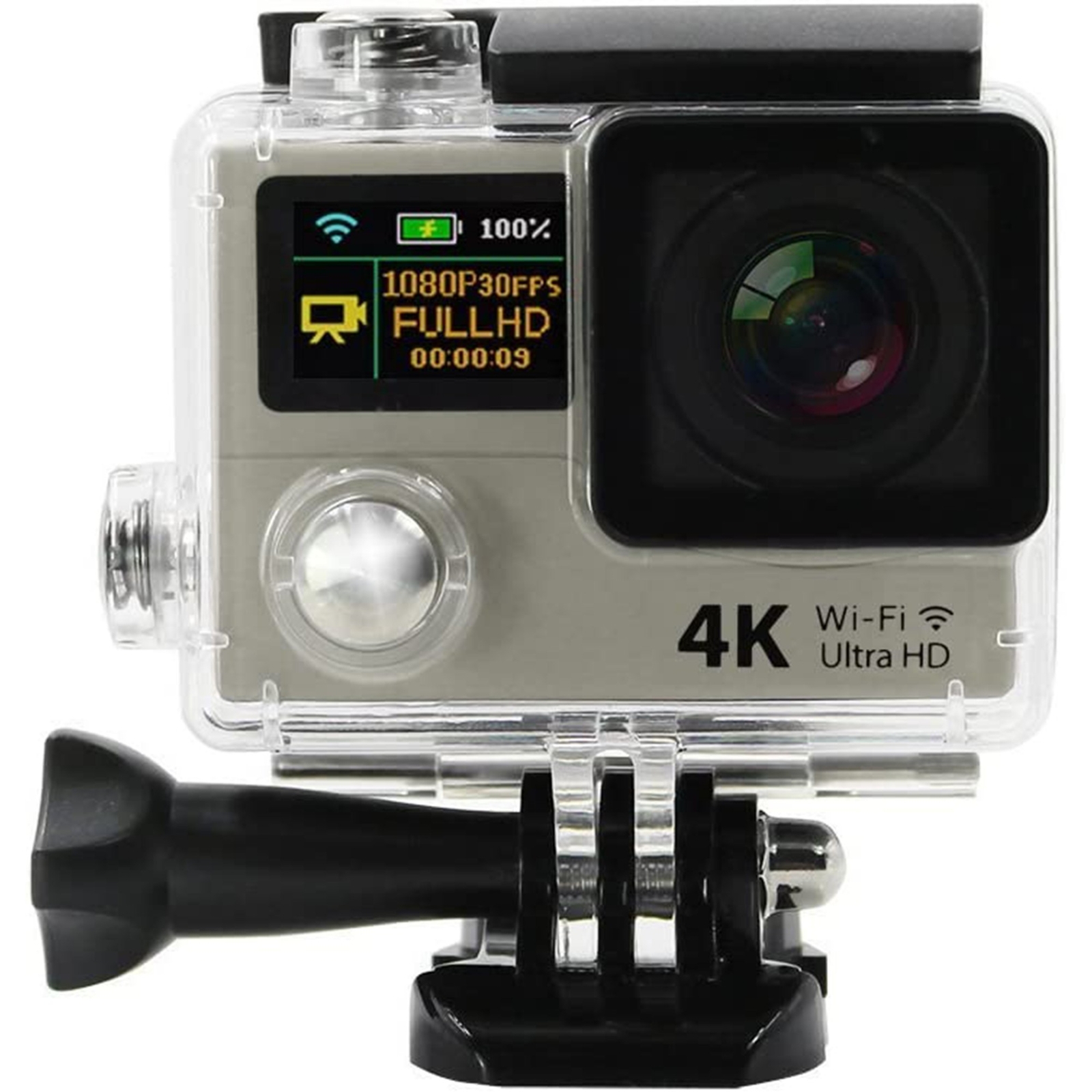 Action Camera Wireless Ultra HD 4K Waterproof LCD Dual Screen Sport SD-image