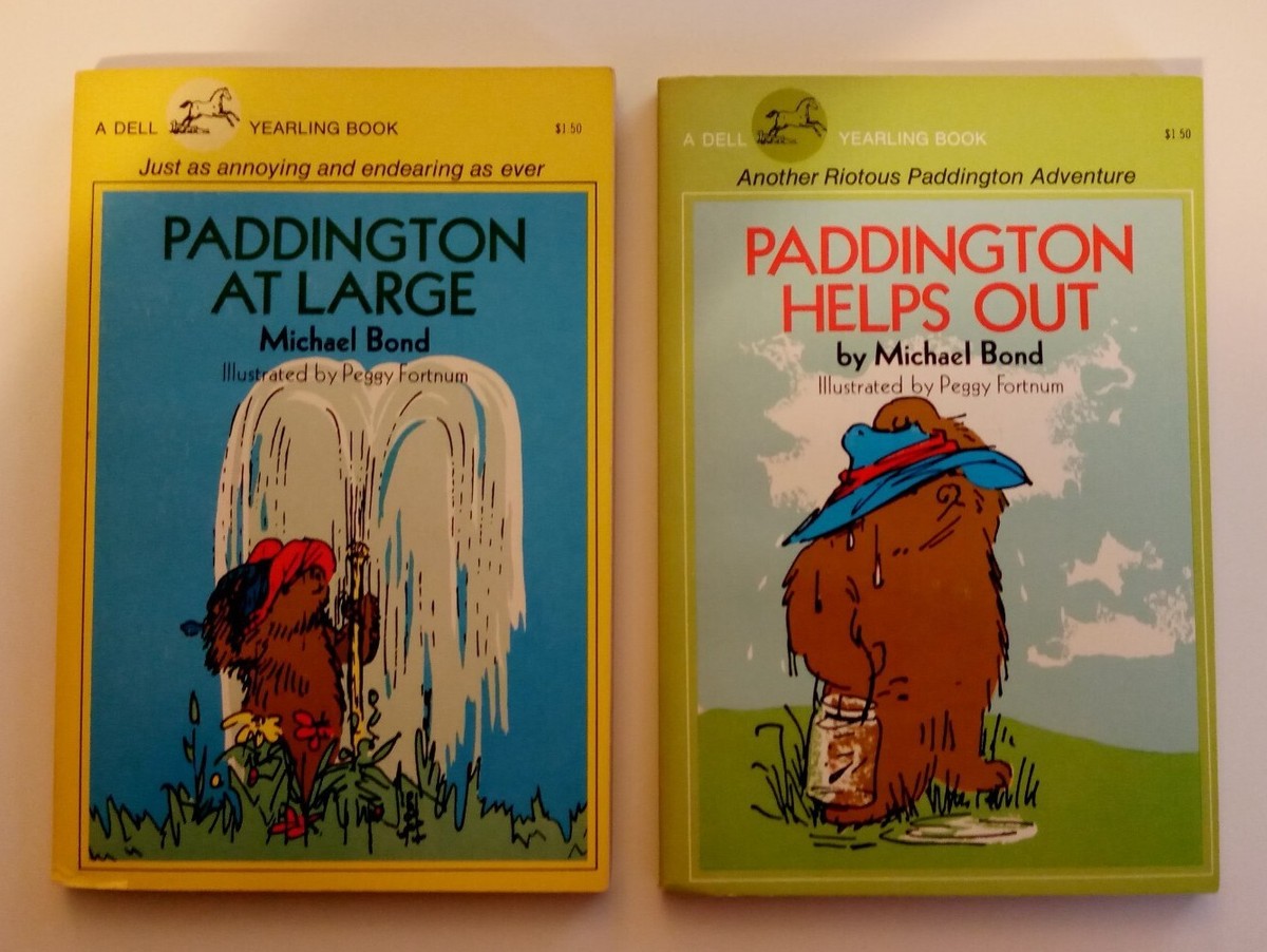 1980年代ロンドン購入　ビンテージパディントン 5 Vintage Paddington Bear Book Lot, Dell Yearling 1980's by