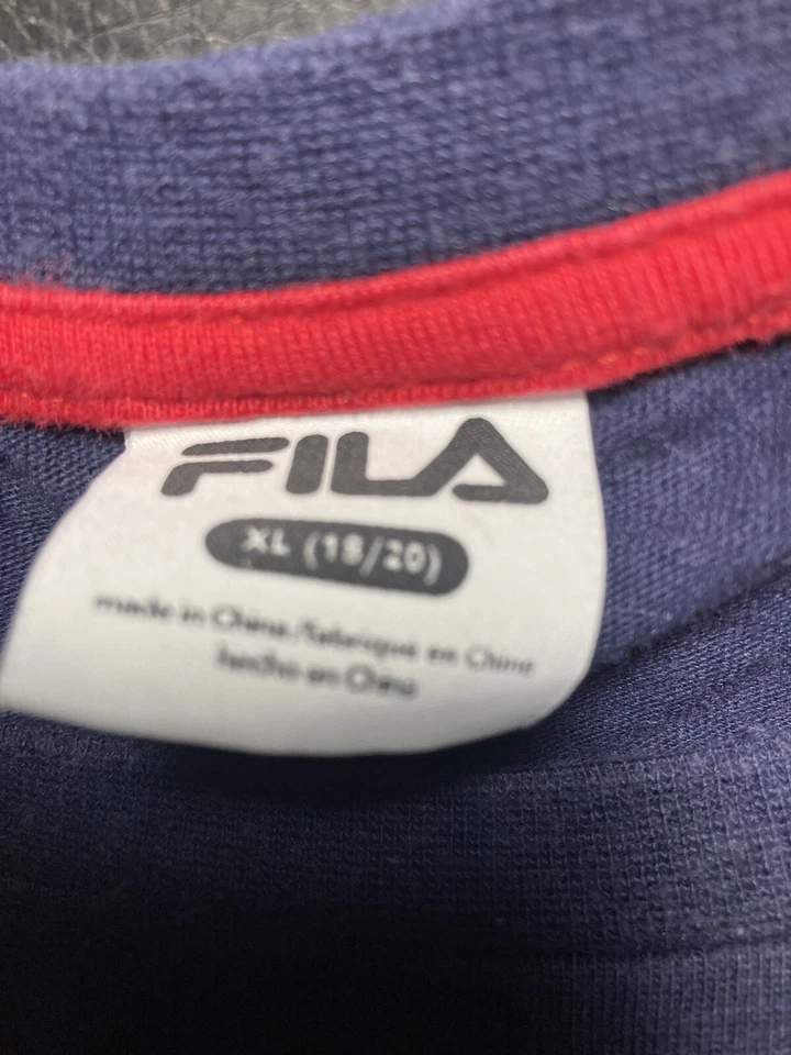 Camisa Fila Juvenil Niño Tallas XL (18/20) Azul Marino Foto 2 de 4