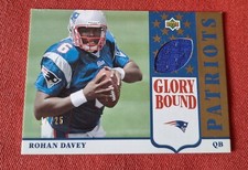 2002 Upper Deck Glory Bound Rohan Davey RC QB Patch 17/25 Patriots Football