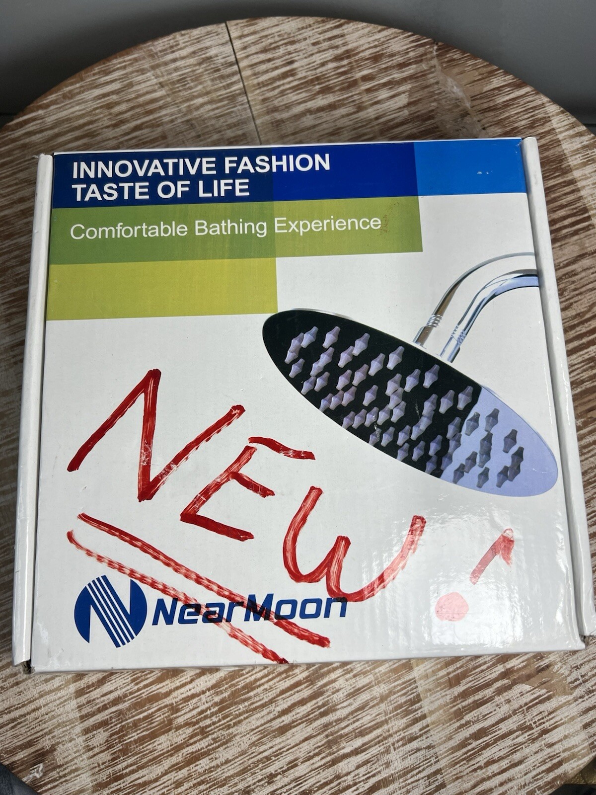 Shower Head High Pressure Stainless Steel Rainfall Chrome, NearMoon® Superb