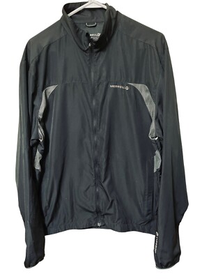 Merrell lightweight nylon windbreaker black size XL