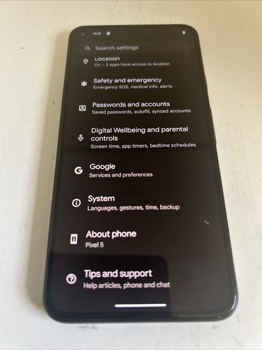 Google Pixel 5 GTT9Q 128GB Unlocked Single SIM Just Black DK263 - Afbeelding 6 van 8