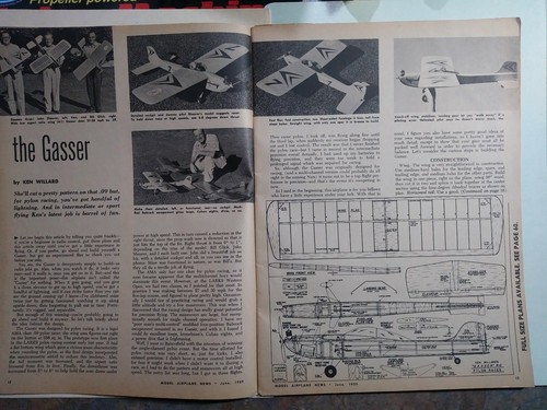 Model Airplane News June 1959, Ken Willard's 'Gasser' & 1958 Wakefield Champ EAA - Picture 5 of 12