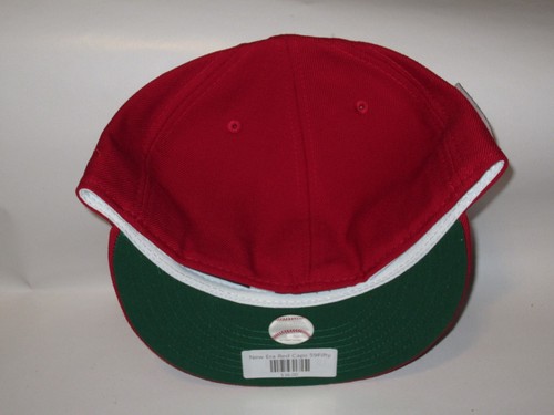 Jacksonville Red Caps Liga Negra Parche Lateral Verde UV Nueva Era 59Fifty 7 1/8 NUEVO - Imagen 3 de 3