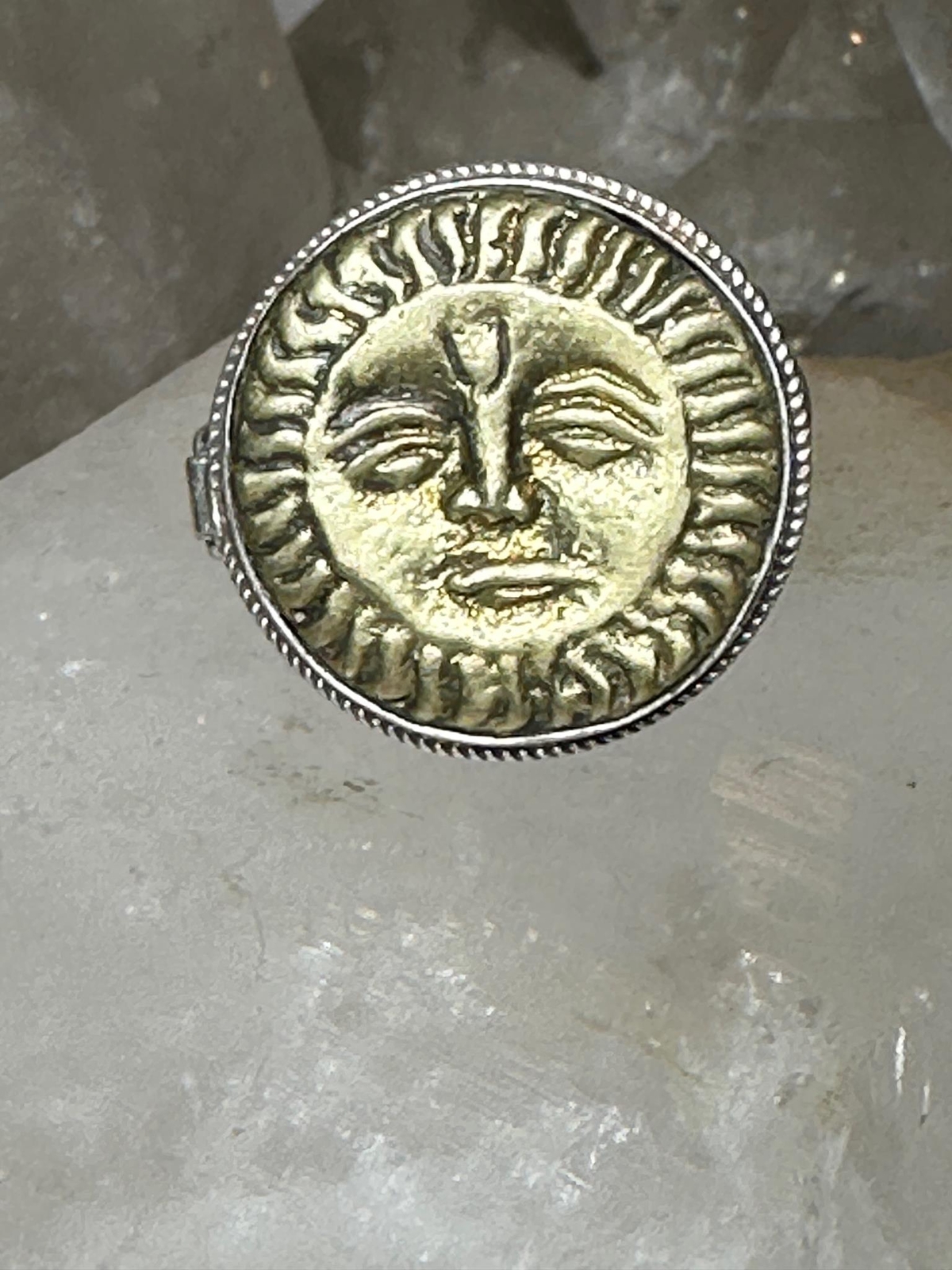 Sun poison ring size 7.75 celestial sterling silv… - image 10