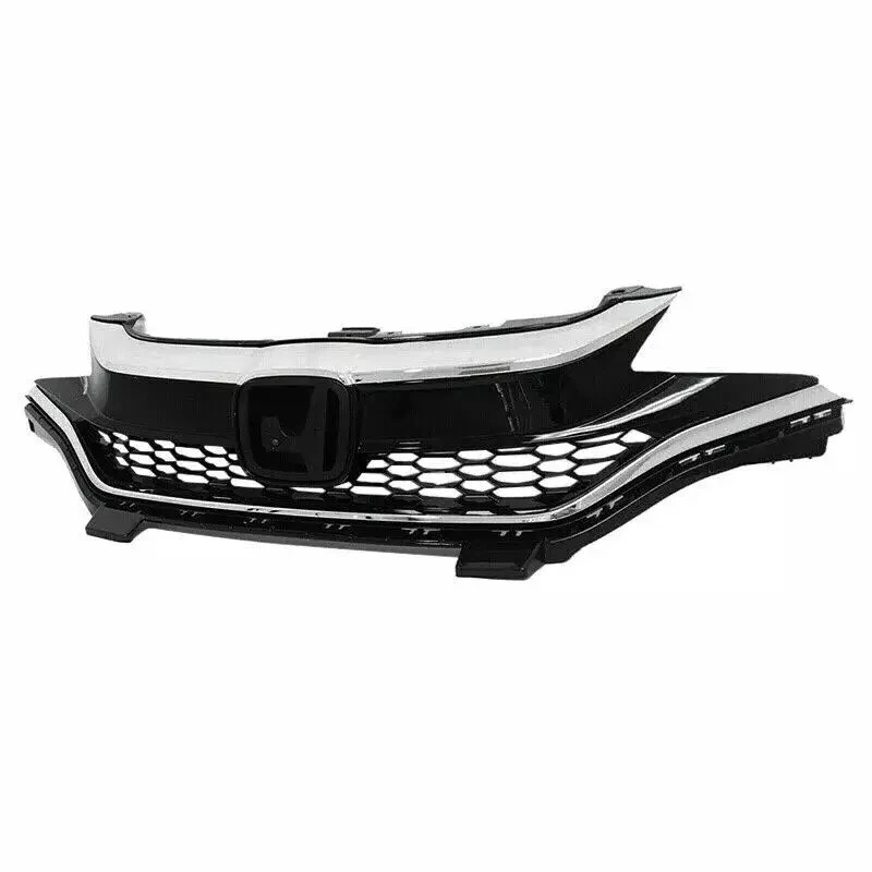 Front Bumper Upper Grille Chrome Grill For Honda Fit Hatchback 2018 2019 2020 Foto 4 de 4
