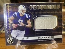 Jacob Eason 2020 NFL Elements Frequency #165/199 RC Patch Indianapolis Colts🔥