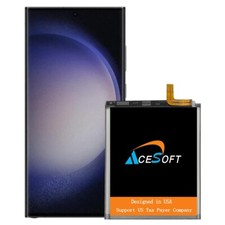 Long Lasting AceSoft 5020mAh Grade A Battery for Samsung Galaxy S23 Ultra S918U