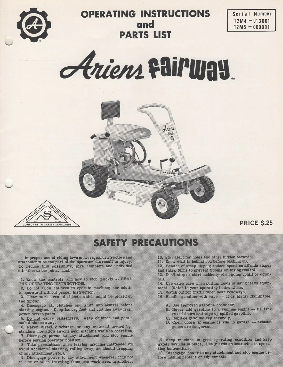 Ariens fairway riding mower new arrivals