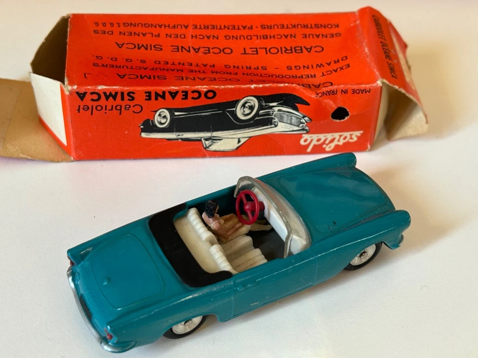 RARE SOLIDO SIMCA OCEAN CABRIOLET N. 110 + ORIGINAL BOX - Immagine 3 di 4