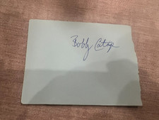 RARE SIGNED Bobby Cattage - Utah Jazz - Autograph Book Page - Obtained in Person