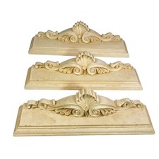 Ornate Over the Door Picture Wall Topper Beig...